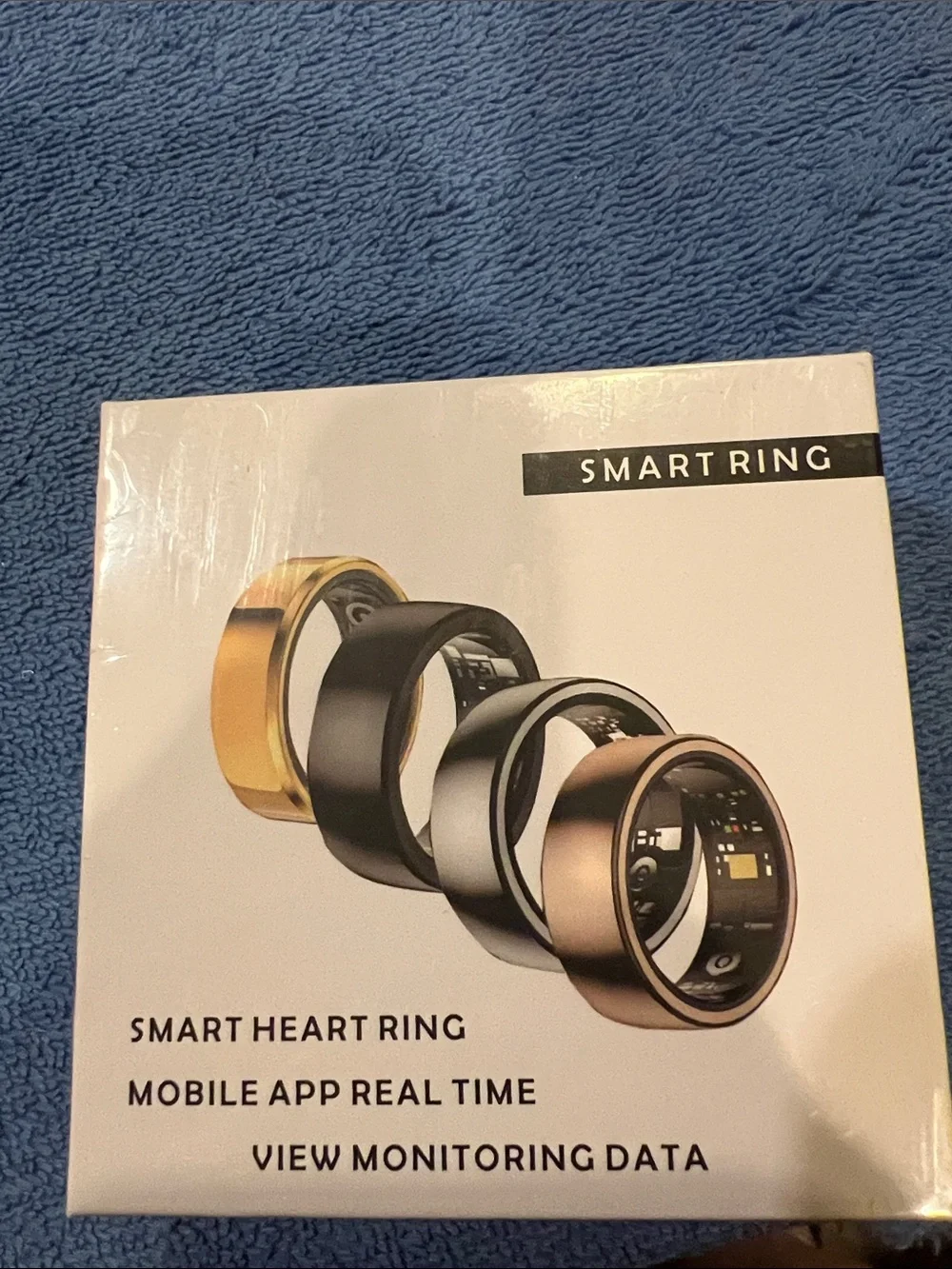 Smart Ring Health Tracker - Silver Size 9